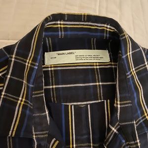 Off White Oversized Flannel